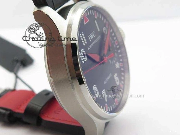 MIROTIME 0428 RelaxedFit Big Pilot Real PR IW500435 “Muhammad Ali” ZF Best Edition On Black Leather Strap A 7295